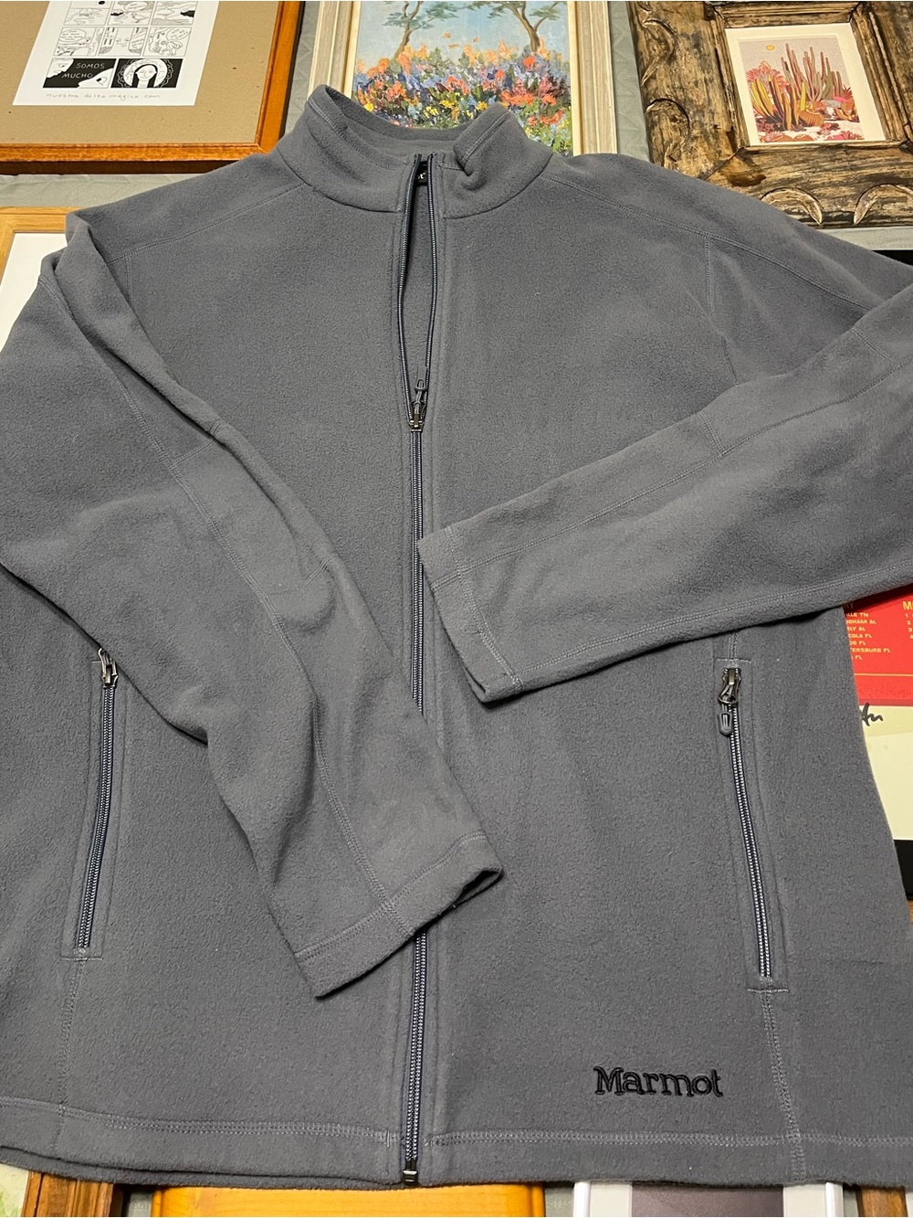 Marmot Men's Full-Zip Fleece Jacket - Charcoal Gray